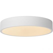 Lucide - Unar Modern Flush ceiling light - Ø30cm - led Dim. - 1x18W 2700K - 3 StepDim - White