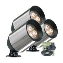 Fenor - spot - set (3 pcs) - 12 v - 150 lm - 1.5 w - blanc chaud - Ludeco