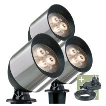 Perel - Ludeco - Joren - Spot - Set (3 Pcs) - 12 V - 90 Lm - 1 W - Blanc Chaud