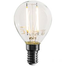 Bombilla led E14 regulable P45 transparente 3W 250 lm 2700K - Luedd