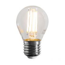 Bombillas led E27 regulables de filamento G45 transparente 4W 470 lm 2700K - Luedd