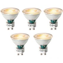 Juego de 5 bombillas led GU10 regulables en 3 pasos 6W 460 lm 2000 - 6000K - Luedd
