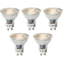 Juego de 5 GU10 dimbare led lamp 3W 200 lm 3000K - Luedd