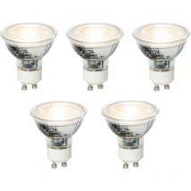 Set de 5 bombillas led GU10 regulables 4W 310lm 3000K - Luedd