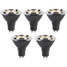 Luedd - Set de 5 bombillas led GU10 regulables AR70 6W 450lm 2700K