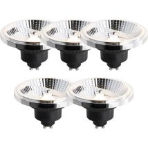 Luedd - Lot de 5 Ampoule led GU10 à intensité variable 111mm 10,5W 770lm 2700K