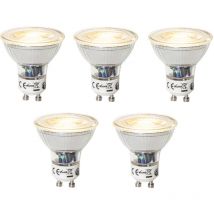Lot de 5 GU10 dimbare led lamp 7W 700 lm 2700K - Luedd