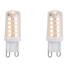 LUEDD Set de 2 bombillas LED G9 regulables en 3 pasos 3W 250lm 2700K