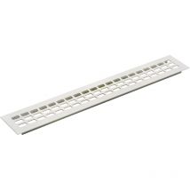 Solido - Lüftungsgitter Abluftgitter Möbelbeschlag 800x60 mm Aluminium weiß beschichtet