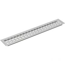 Solido - Lüftungsgitter Abluftgitter Möbelbeschlag 800x80 Mm Aluminium Natur Eloxiert