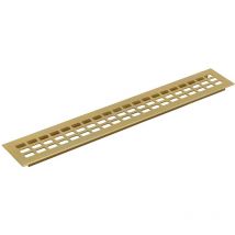 Solido - Lüftungsgitter Abluftgitter Möbelbeschlag 1000x100 mm Aluminium gold eloxiert