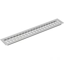 Lüftungsgitter Abluftgitter Möbelbeschlag 1000x60 Mm Aluminium Natur Eloxiert