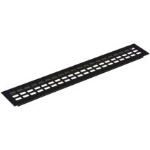 Lüftungsgitter Abluftgitter Möbelbeschlag 600x100 Mm Aluminium Schwarz Eloxiert