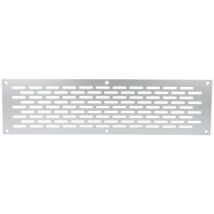 Aluminium Lochblech 150x80mm F1 Lüftungsgitter Lochung 20x3mm silber eloxiert
