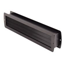 Lüftungsgitter Türlüftung Schwarz Matt 465x105mm Badezimmerlüftung Türlüfter