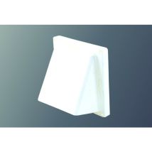 Lüftungshaube Kunststoff - Weiß, Ø 125 Mm / 155 X 155 Mm
