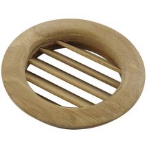 Lüftungsrosette Rundgitter ø 74mm Einlass ø 60mm Lüftungsgitter Eiche roh