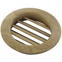 Lüftungsrosette Rundgitter ø 139mm Einlass ø 123mm Lüftungsgitter Buche gedämpft