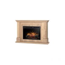 Outinfire - luena - Caminetto Elettrico a Libera Installazione a led - 26' - Rovere chiaro - 120 x 82 x 31