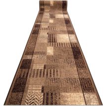 RUGSX – Läufer Antirutsch beige 100 cm – 100% Polyamid – 3-4 mm dick – 1,50 kg/m² – stabiler Textilrücken – schwer entflammbar