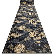 Läufer Antirutsch monstera Laub, Gummi gold 67 cm yellow 67x610 cm