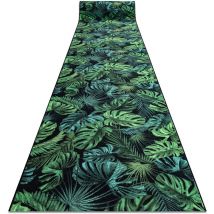 Rugsx - Läufer Antirutsch Monstera Laub, Gummi Grün 67 Cm Green 67x360 Cm