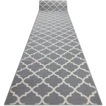 Läufer bcf morad Trelis Marokkanisches Spalier grau / creme 90 cm grey 90x790 cm