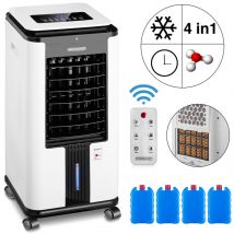 Aircooler 4in1 Fernbedienung 7L Tank Timer Mobil Luftkühler Ionisator Luftbefeuchter Ventilator Klimagerät Turmventilator Säulenventilator - Monzana