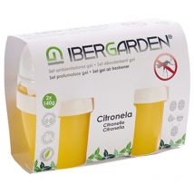 Ibergarden - Pack 2 Gel 140g Lufterfrischer Citronella Mücke 82467 Ibergar