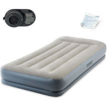 64116 Luftbett Pillow Rest Mid-rise Twin Gästebett Luftmatratze 191x99x33 - Intex