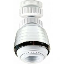 Pesce - Strahlregler, Strahlregler für Küchenarmatur, Doppelstrahl, Gelenkbrause, Duschkopf für Spüle und wassersparende Spüle, (24 mm Innengewinde)