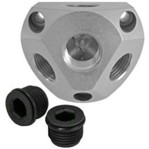 Luftverteilerdose Alu Wallbox 1/2" Mit 3 X 1/2"