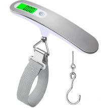 Csparkv - Luggage Scale Electronic Suitcase Portable Scale Max 50Kg/110Lb(LB,g,Oz,kg) Tare Function Weight Lock Battery Included for