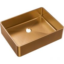 Luisa bacino indipendente 48x37 in acciaio inox rame - Essebagno