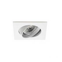 Luminaria 604 zamak empotrable basculante 12V 50W blanco Jiso 604D-00