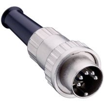 0132 05-1 Connettore circolare din Spina dritta Numero Poli (num): 5 Argento 1 pz. - Lumberg