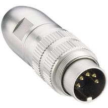 0331 08 Connettore circolare din Spina dritta Numero Poli (num): 8 Argento 1 pz. - Lumberg