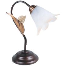 Lampada Da Tavolo Giulia E14 25xh32cm Marrone