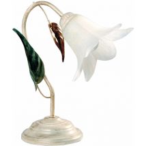 Lume 1xE14 Montatura Anticata Vetro Paglierino E-energy Giorgia