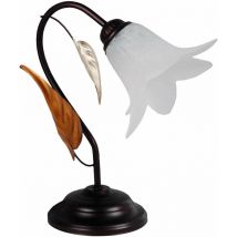 Lume 1xE14 Montatura Marrone-Ramato Vetro Paglierino E-Energy Giorgia