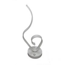 Lume da comodino ad onda moderno 9 watt lampada da tavolo scrivania luce fredda 6500k illuminazione arredamento casa