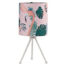 Lampada da tavolo Flamingo Rosa e Bianco – E14 – Metallo – 0.16m x 0.34m x 0.16m – 6W – IP20