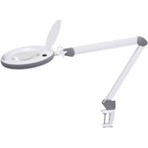 Led Lupenleuchte 851X, Lupen-Ø 150 mm, 5 Dioptrien, grau - Lumeno