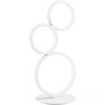 Lumetto fredy in alluminio bianco e silicone 15W con funzione cct 42,7 cm. - Bianco
