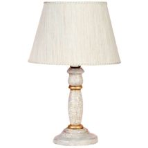 Lumetto In Legno Classico Cracchè Con Paralume 1 Luce Cincia