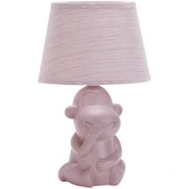 lumetto "monkey non parlo" rosa, e14