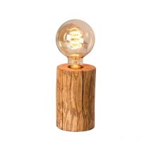 Lumetto 'trabo' con base in pino h15 cm, e27