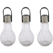 3 lampadine solari H22cm crack edisun