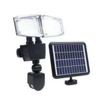 Lumi Jardin - Projecteur solaire 2 tetes led Douglas H23cm avec détecteur de mouvement