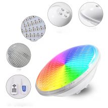 Lumière de piscine RVB 24 W, projecteur de piscine LED PAR56, lumière de piscine 12 V DC/AC, projecteur de piscine étanche IP68, télécommande avec